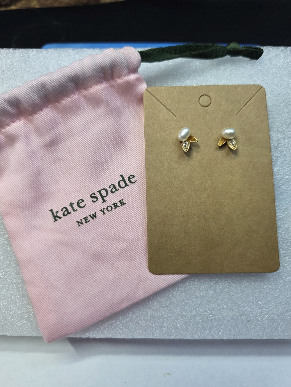 Kate Spade New York Branches Studs Feature Gold-Tone Leaf Accent